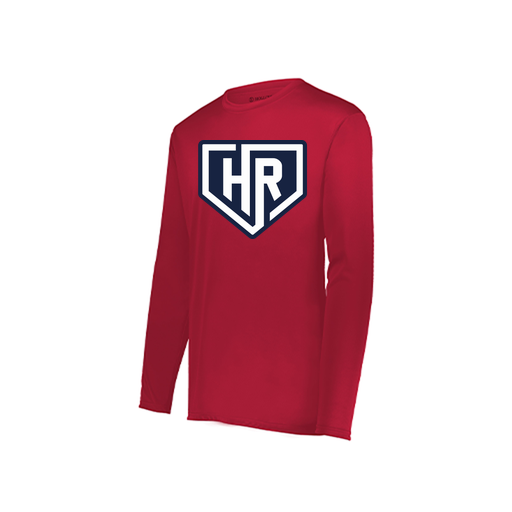 [222822.083.XS-LOGO1] Men's LS Smooth Sport Shirt (Adult XS, Red, Logo 1)