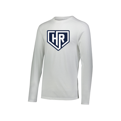 [FTLCUBWH-AXS-LOGO1] Decker Men's Tri-Blend T-Shirt - Long Sleeve (Adult XS, White, Logo 1)
